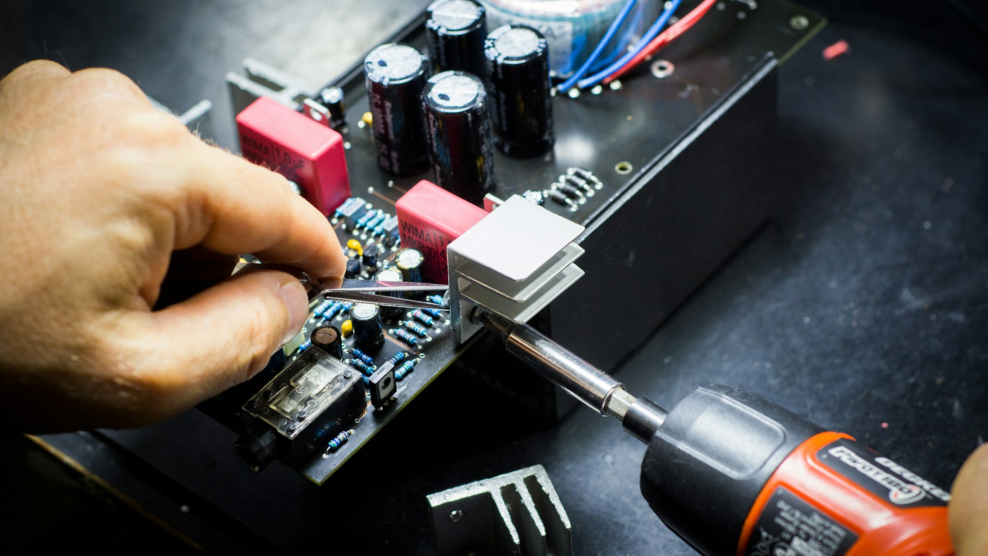 black circuit board