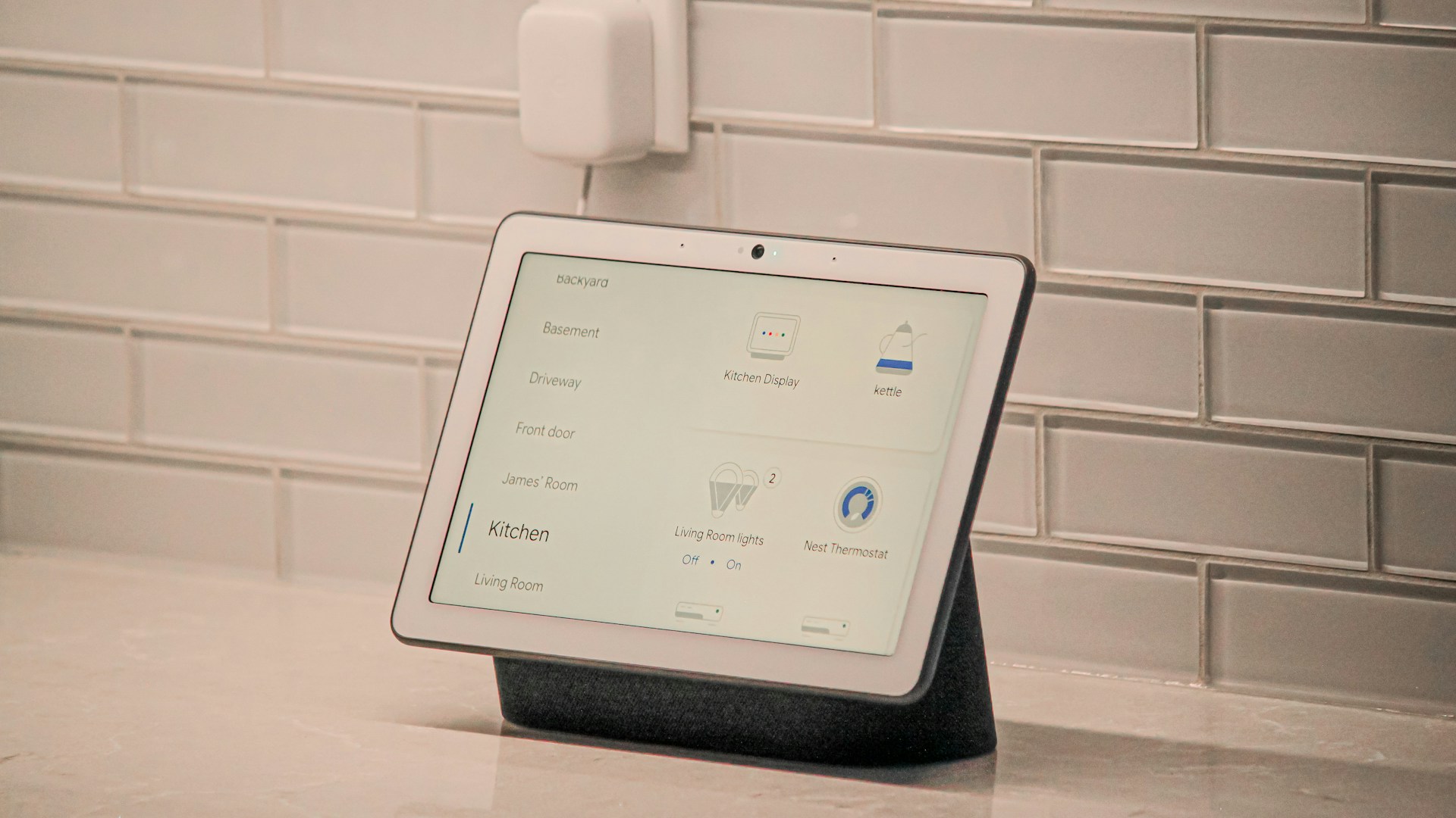 a white tablet with a screen